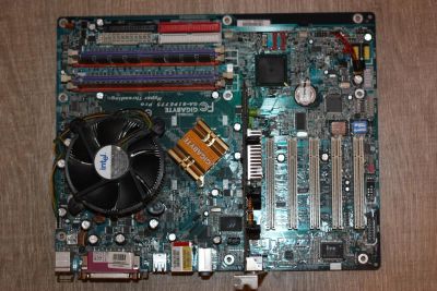 Лот: 5047695. Фото: 1. Gigabyte GA-8IPE775 Pro+ Pentium... Материнские платы