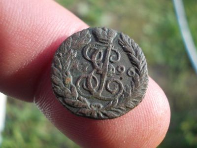 Лот: 14480338. Фото: 1. Очень редкая полушка 1796 года... Россия до 1917 года