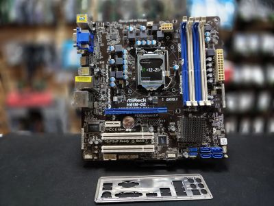 Лот: 24396075. Фото: 1. Мат. плата ASRock H61M-GE/LGA1155... Материнские платы