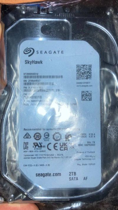 Лот: 21234167. Фото: 1. Жесткий диск Seagate Skyhawk 2Tb... Жёсткие диски