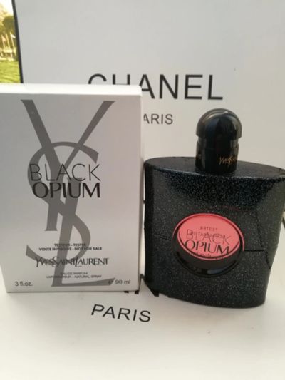Лот: 12772252. Фото: 1. Тестер Black Opium Yves Saint... Женская парфюмерия