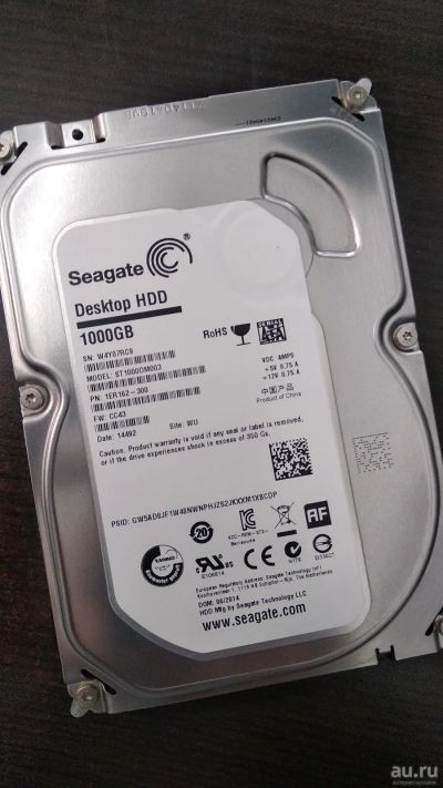 Лот: 13441817. Фото: 1. Seagate Barracuda ST1000DM003... Жёсткие диски (HDD)