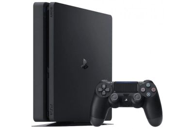Лот: 15276085. Фото: 1. PS4 slim 500g 2 dualshock + 7... Игровые приставки, консоли