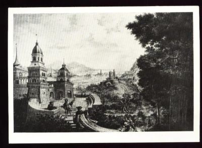 Лот: 4673130. Фото: 1. художественная открытка 1950-х... Открытки, конверты