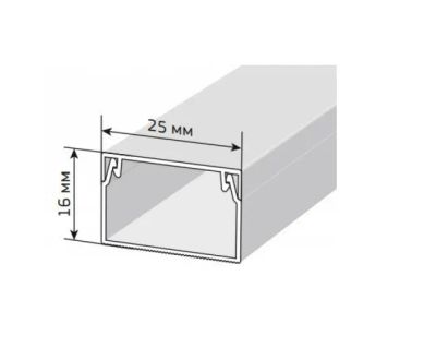 Лот: 19396795. Фото: 1. Кабель-канал 25х16 (80м/уп) белый... Кабель-канал, трубы, аксессуары
