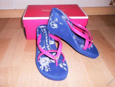 Лот: 5547710. Фото: 1. Сланцы Juicy Couture. Шлепанцы, сланцы