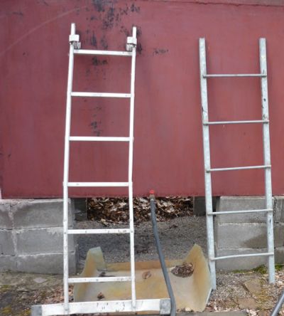 Лот: 22161535. Фото: 1. Лестница алюминиевая на дачу с... Стремянки, подмости, строительные леса