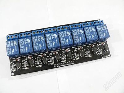 Лот: 2449710. Фото: 1. Восемь реле для Arduino 5 вольт... Микроконтроллеры