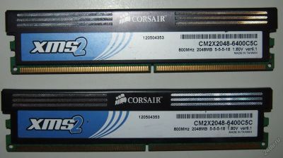 Лот: 5849834. Фото: 1. Оперативная память Corsair DDR2... Оперативная память