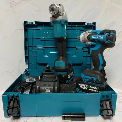 Лот: 21126851. Фото: 1. Набор УШМ + гайковёрт Makita... Электроинструмент