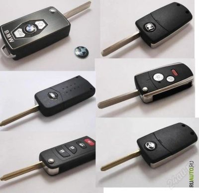 Лот: 1789623. Фото: 1. Ключ-выкидушка flip key с логотипом... Детали тюнинга