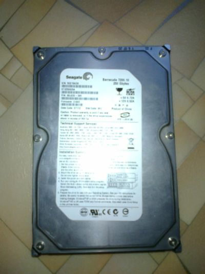 Лот: 6883048. Фото: 1. Винчестер Seagate 250Gb (отличное... Жёсткие диски (HDD)