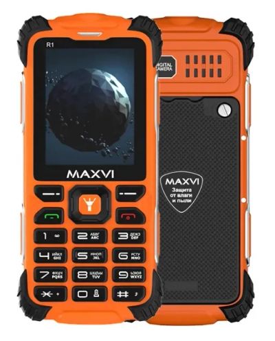 Лот: 20310460. Фото: 1. Мобильный телефон Maxvi R1 Orange... Смартфоны