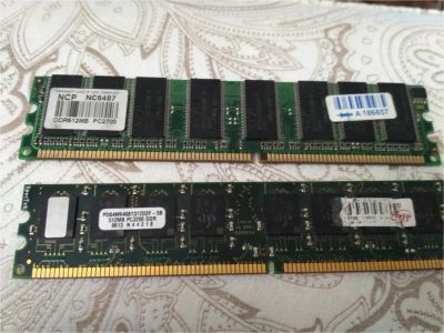 Лот: 11547522. Фото: 1. Продам 2 планки pc2700 и pc3200... Оперативная память
