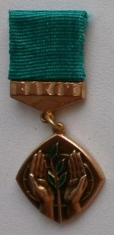 Лот: 8834373. Фото: 1. Тяжелый знак на подвеске: ВЛКСМ... Памятные медали