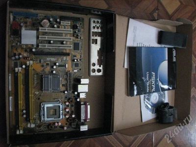 Лот: 646667. Фото: 1. ASUS P5KPL FULL Комплект. Материнские платы