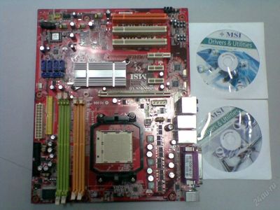 Лот: 94213. Фото: 1. Материнская плата MSI K9N ULTRA... Материнские платы