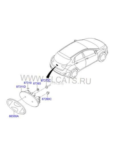 Лот: 7632448. Фото: 1. Эмблема Н задняя на Elantra, i30... Другое (автозапчасти)
