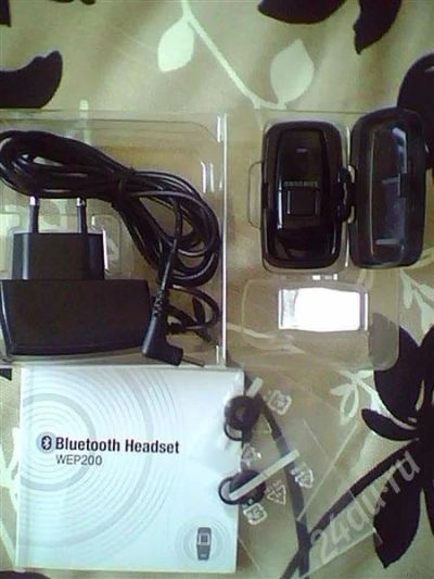 Лот: 576591. Фото: 1. bluetooth headset wep200 блютуз... Красноярск