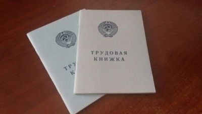 Лот: 5012703. Фото: 1. трудовая книжка АТ-VIII - 2 штуки. Записные книжки, ежедневники, блокноты