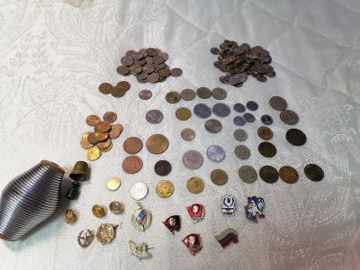 Лот: 25168756. Фото: 1. Различные монеты, значки, жетоны... Россия и СССР 1917-1991 года