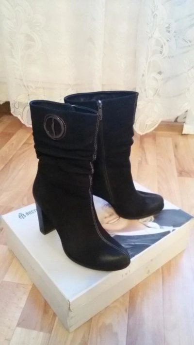 Лот: 9347509. Фото: 1. Ботильоны " Вестфалика " из натурального... Ботильоны, полусапожки