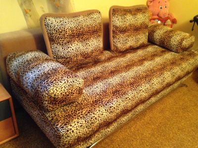 Лот: 3826361. Фото: 1. Новый леопардовый диван. Диваны