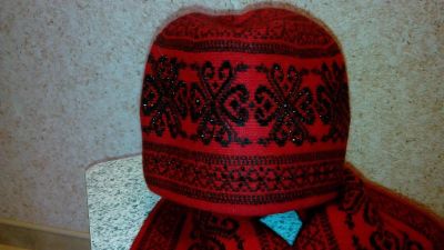Лот: 12602893. Фото: 1. Зимняя женская шапка +шарф (комплект... Головные уборы