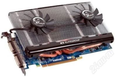 Лот: 910174. Фото: 1. PCI-E ECS GeForce 8800 GT 512MB... Видеокарты