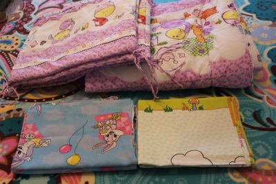 Лот: 6375253. Фото: 1. Бортики, одеяло и 2 КПБ. Постельные принадлежности