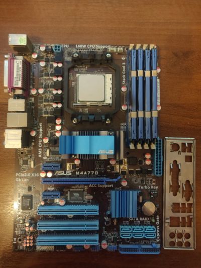 Лот: 18826573. Фото: 1. Комплект Phenom II 1075T, Asus... Комплекты запчастей