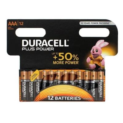 Лот: 21515130. Фото: 1. Батарейка AAA Duracell LR03 BL12... Батарейки, аккумуляторы, элементы питания