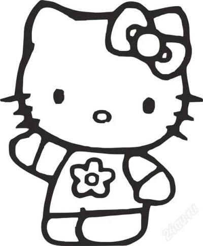 Лот: 1096252. Фото: 1. наклейка hello kitty. Детали тюнинга