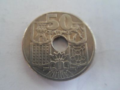 Лот: 5305337. Фото: 1. Испания 50 сентимо, 1963. Европа