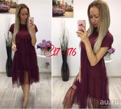Лот: 12787203. Фото: 1. Платье асиметричный крой и сеточка. Платья