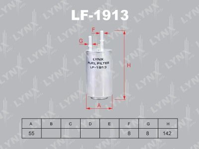 Лот: 13357154. Фото: 1. Lynx LF-1913 Топливный фильтр. Расходные материалы