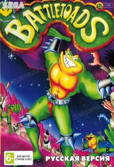 Лот: 13344365. Фото: 1. BATTLE TOADS BATTLETOADS Картридж... Игры для консолей