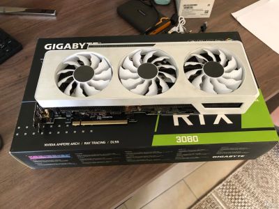Лот: 18495591. Фото: 1. Видеокарта Nvidia rtx 3080 gigabite... Видеокарты
