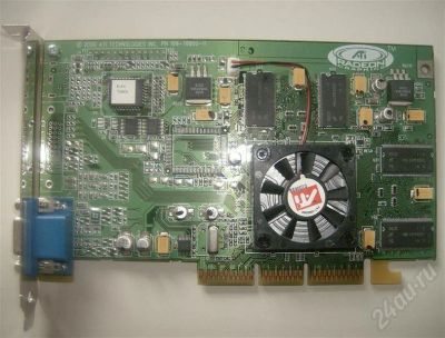 Лот: 516717. Фото: 1. AGP ATI radeon 7200 32mb. Видеокарты