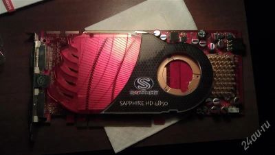 Лот: 2019859. Фото: 1. saphire radeon 4850 512mb рабочая. Видеокарты