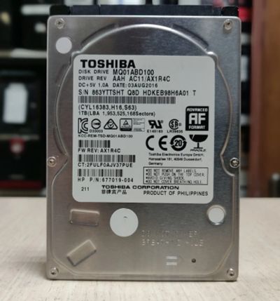 Лот: 20042101. Фото: 1. Жесткий диск HDD/2.5"/1000 Гб... Жёсткие диски (HDD)