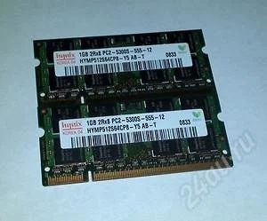 Лот: 2708099. Фото: 1. Продам две планки DDR2 Hynix 1GB... Оперативная память