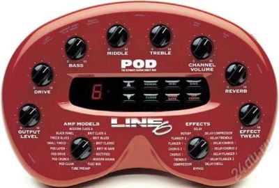 Лот: 921851. Фото: 1. LINE 6 POD 2 DIRECT DESKTOP GUITAR... Гитарные эффекты и комбоусилители
