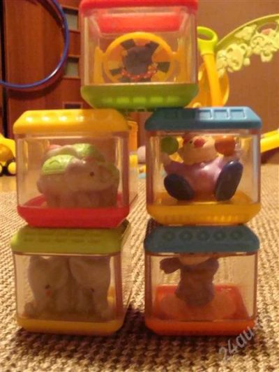 Лот: 2134326. Фото: 1. Кубики Fisher Price. Развивающие