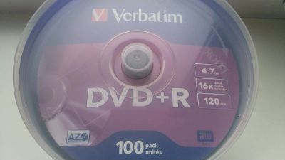 Лот: 18406247. Фото: 1. DVD+R диски по 100шт. CD, DVD, BluRay