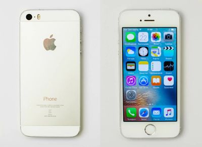 Лот: 6656733. Фото: 1. Apple iPhone 5S, 16Gb, Silver. Смартфоны
