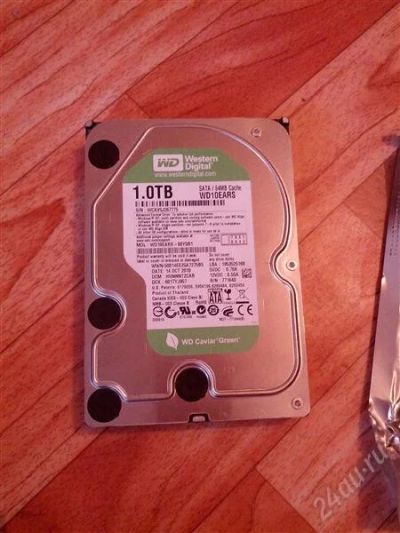 Лот: 2962880. Фото: 1. WD 1TB WD10EARS. Жёсткие диски (HDD)