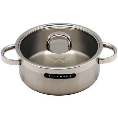 Лот: 24545208. Фото: 1. Кастрюля с крышкой SILAMPOS "Атлантико... Кастрюли