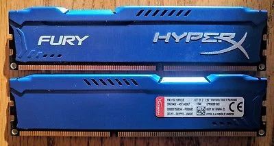 Лот: 11416665. Фото: 1. 8GB (4х2)HyperX Fury Blue Series... Оперативная память
