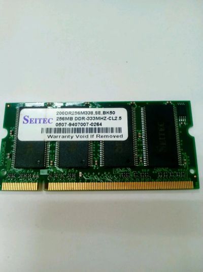 Лот: 10982334. Фото: 1. H25 . DDR1 Seitec 256MB . Оперативная память